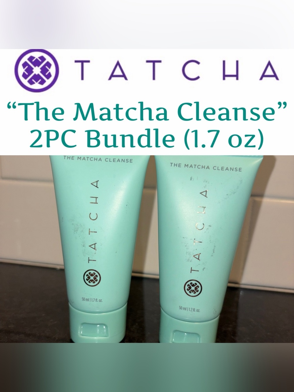 Tatcha - “The Matcha Cleanse” Daily Gel Cleanse 2PC Bundle (1.7 oz) - New